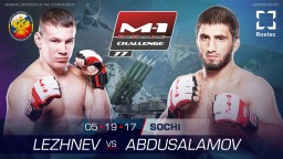 Andrey Lezhnev vs Kurabanali Abdusalamov fight is added to M-1 Challenge 77, May 19