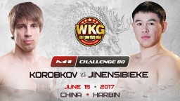 Asirkebai Jinensibieke vs Mikhail Korobkov fight is added to M-1 Challenge 80, June 15