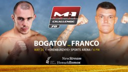 Roman Bogatov vs Ricardo Franco fight is added to M-1 Challenge 78 event