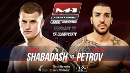 Light heavyweight bout at M-1 Challenge 88: Vadim Shabadash vs. Petur Petrov.