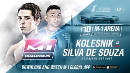 Featherweight bout at M-1 Challenge 89: David Silva De Souza vs. Viktor Kolesnik.