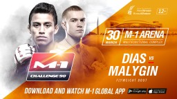 Flyweight bout at M-1 Challenge 90: Rafael Dias vs. Vadim Malygin
