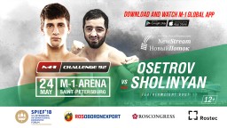 Ludwig Sholinyan will replace Bair Shtepin in the fight against Alexander Osetrov at M-1 Challenge 92