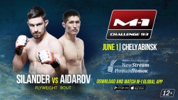 Flyweight bout at M-1 Challenge 93: Mikael Silander vs. Nureles Aidarov