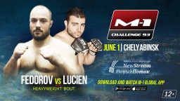 Heavyweight bout at M-1 Challenge 93: Charles-Henri Lucien vs. Yuriy Fedorov