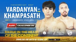 Featherweight bout at M-1 Challenge 94: Souksavahn Khampasath vs. Gegham Vardanyan