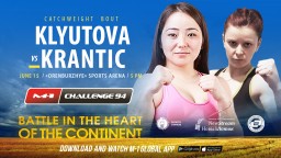 Women's catchweight bout at M-1 Challenge 94: Zejna Krantic vs. Asiya Klyutova