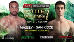 Bantamweight bout at M-1 Challenge 95: Edward Massey vs. Mate Sanikidze