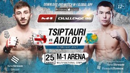 Flyweight bout at M-1 Challenge 96: Sanzhar Adilov vs. Vazha Tsiptauri