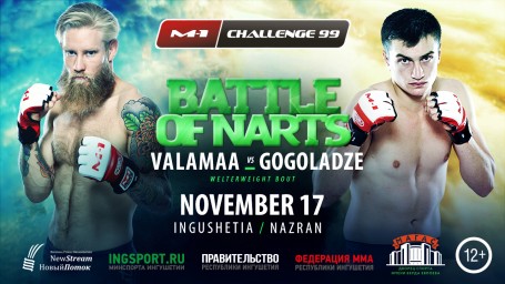 Juho Valamaa vs. Amiran Gogoladze at M-1 Challenge 99