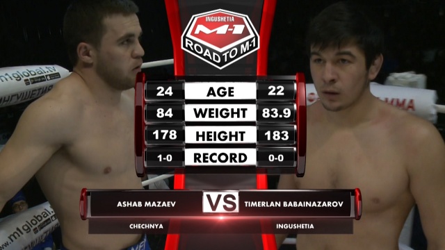 Askhab Mazaev vs Timerlan Babainazarov, Road to M-1