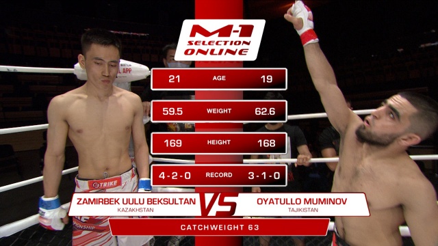 Zamirbek Uuly Beksultan vs Oyatullo Muminov, M-1 Selection Online 1