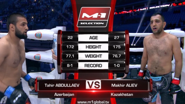 Tahir Abdullaev vs Makhir Aliyev, M-1 Challenge 102