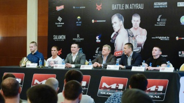 M-1 Challenge Battle in Atyrau press-conference, December 14, Atyrau, Kazakhstan