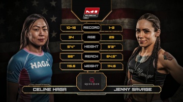 Celine Haga vs Jenny Savage, Road to M-1: USA 2