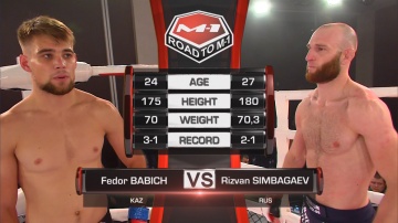 Fedor Babich vs Rizvan Simbagaev, Road to M-1: Chelyabinsk