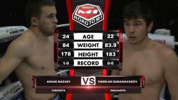 Асхаб Мазаев vs Тимерлан Бабайназаров, Road to M-1