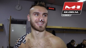 Sergey Romanov's interview after thr fight on M-1 Challenge 84