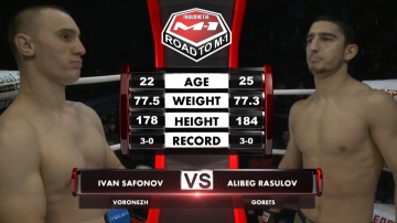 Иван Сафонов vs Алибег Расулов, Road to M-1