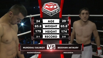 Murodali Salimov vs Beckhan Aktaliev, Road to M-1