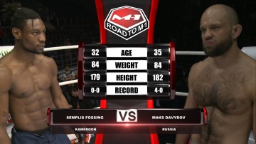 Semplis Fossing vs Maks Davydov, Road to M-1