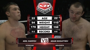 Adel Zaripov vs Adam Bogatyrev, Road to M-1