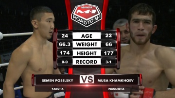 Semen Poselsky vs Musa Khamkhoev, Road to M-1